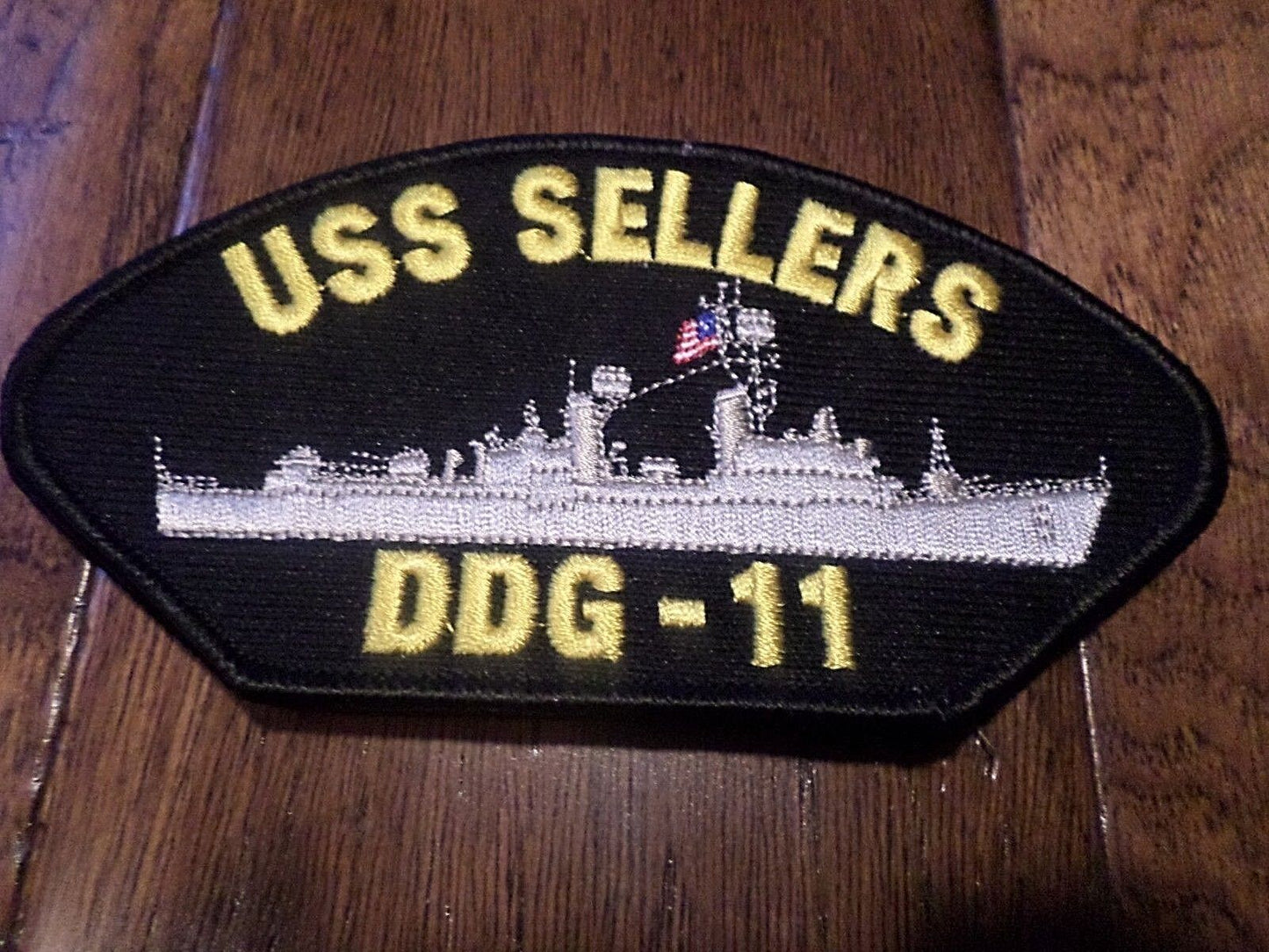 U.S NAVY SHIP HAT PATCH. USS SELLERS DDG-11 SHIP PATCH U.S.A MADE HEAT TRANSFER