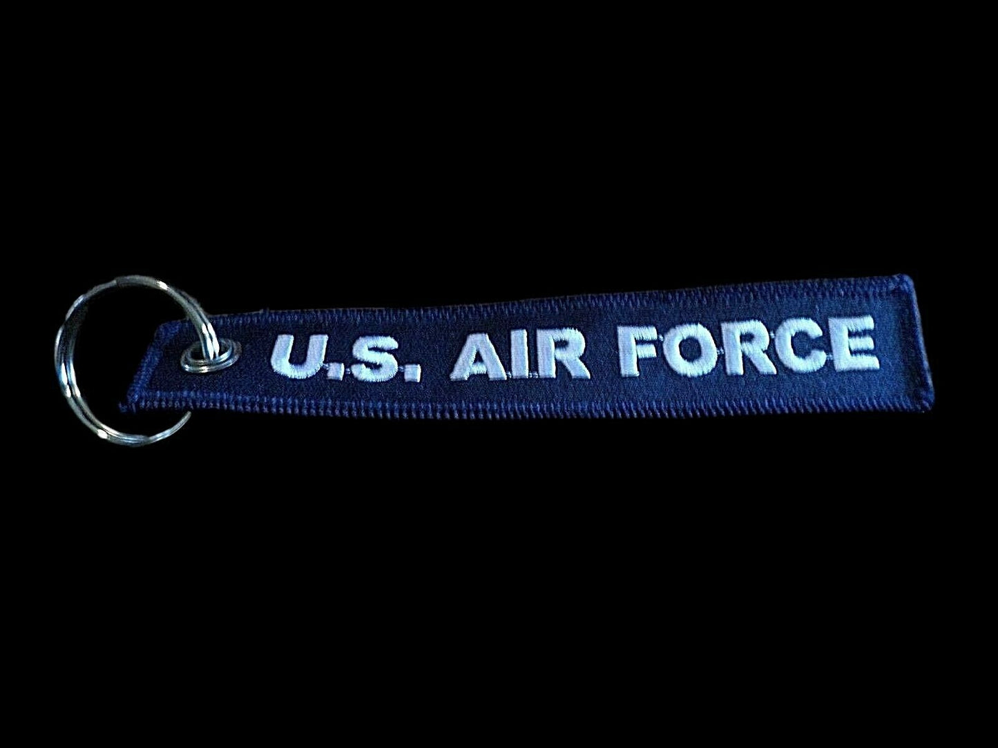 U.S MILITARY AIR FORCE KEY CHAIN KEY RING FOB 5 1/2" X 1" INCHES GOT FREEDOM