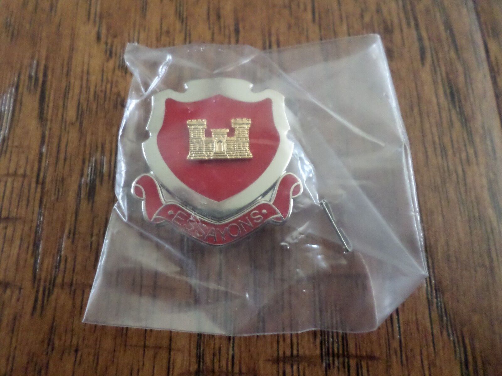 Engineering Compass Gold Lapel Pin