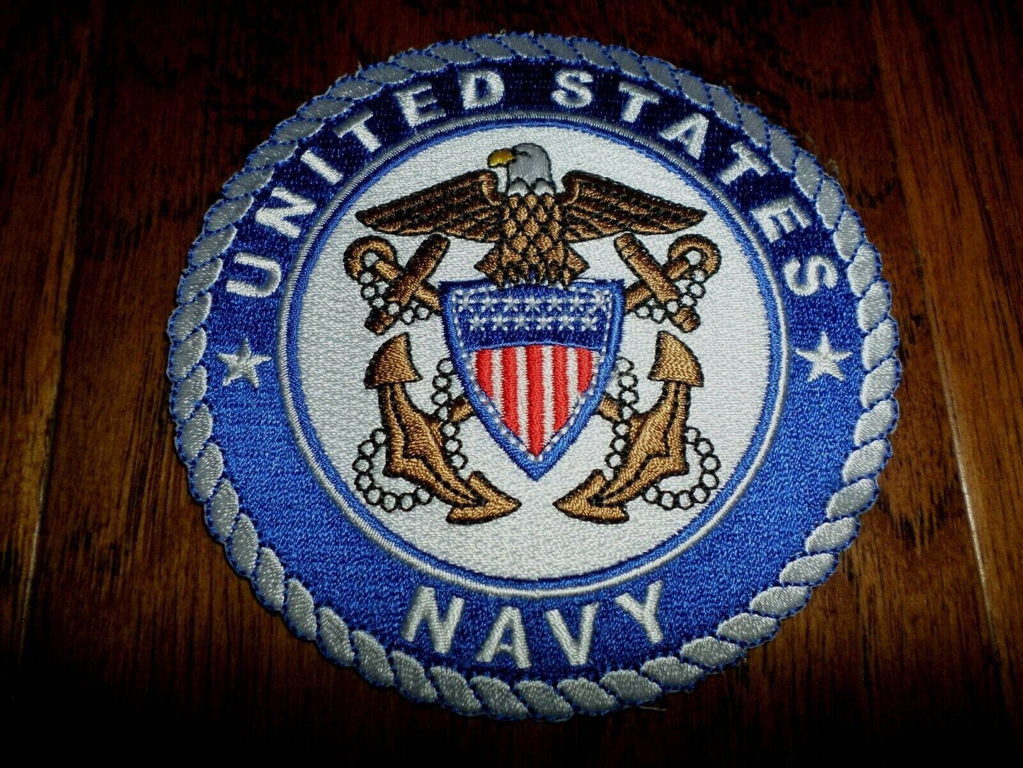 NEW U.S.MILITARY NAVY EMBROIDERED PATCH UNITED STATES NAVY 4" X 4"