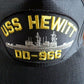 USS HEWITT DD-966 NAVY SHIP HAT U.S MILITARY OFFICIAL BALL CAP U.S.A MADE