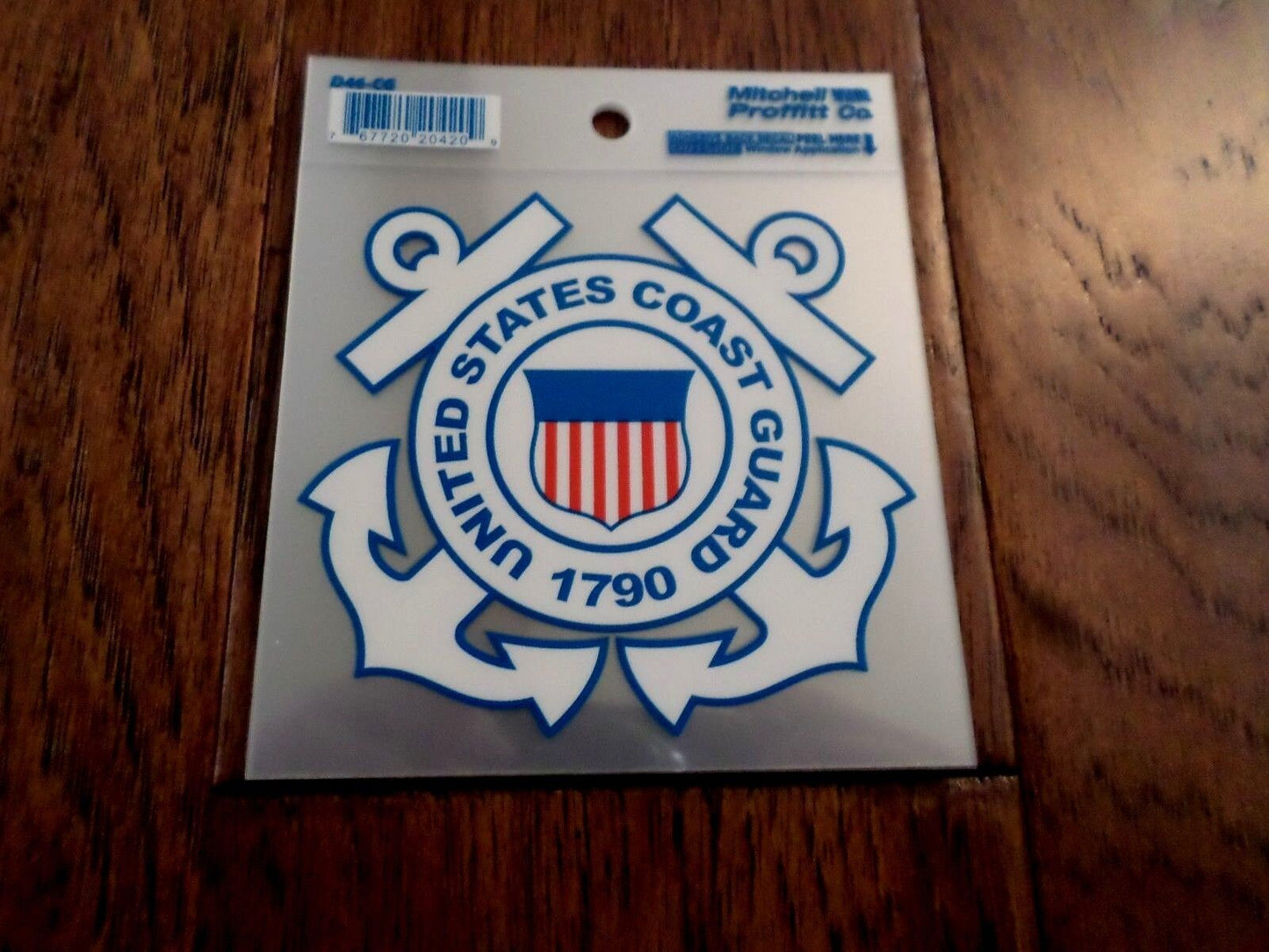 U.S COAST GUARD 1790 WINDOW DECAL STICKER 4.25" X 4" INCHES