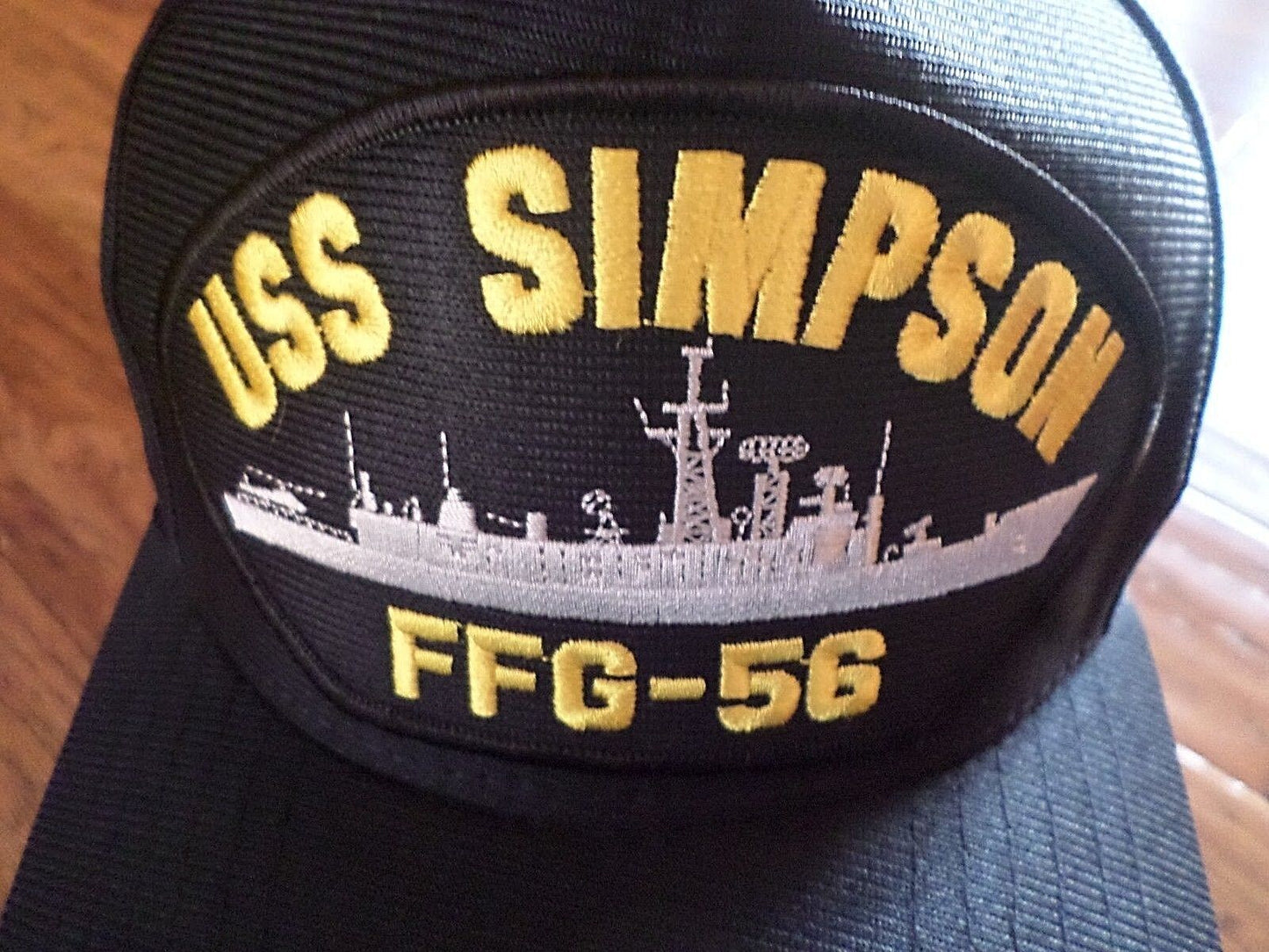 USS SIMPSON FFG-56 U.S NAVY SHIP HAT U.S MILITARY OFFICIAL BALL CAP U.S.A MADE