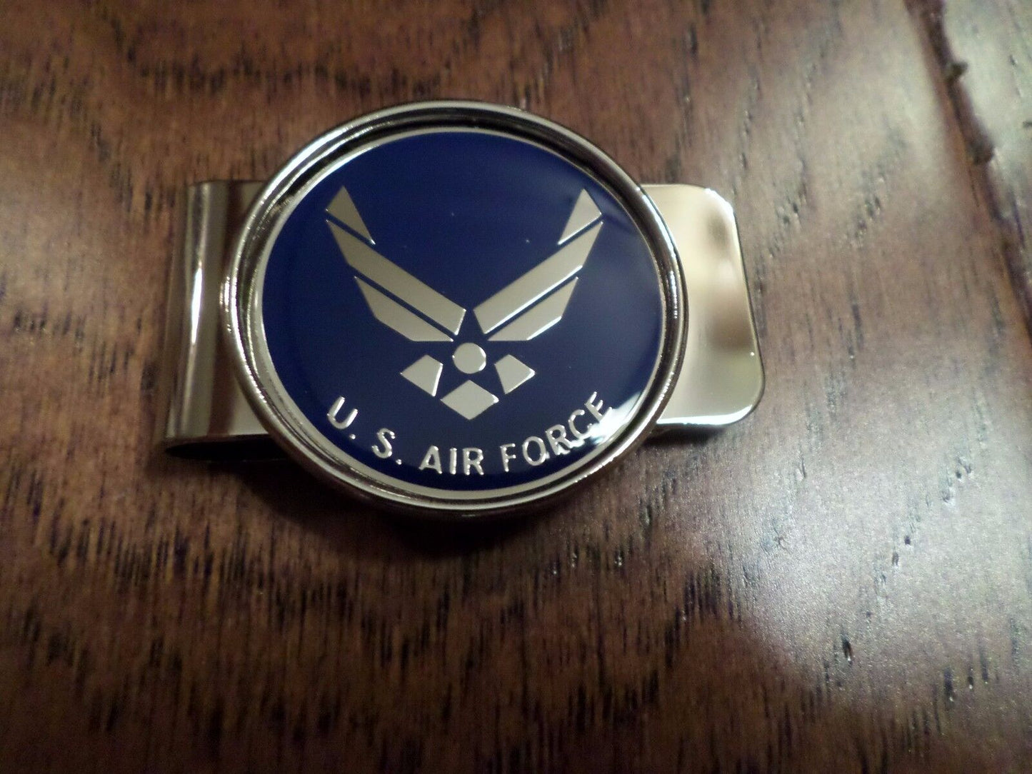 U.S MILITARY AIR FORCE MONEY CLIP BRASS CONSTRUCTION OFFICIAL AIR FORCE PRODUCT