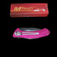 Mtech linerlock folding pocket knife with belt clip 440 steel USA made