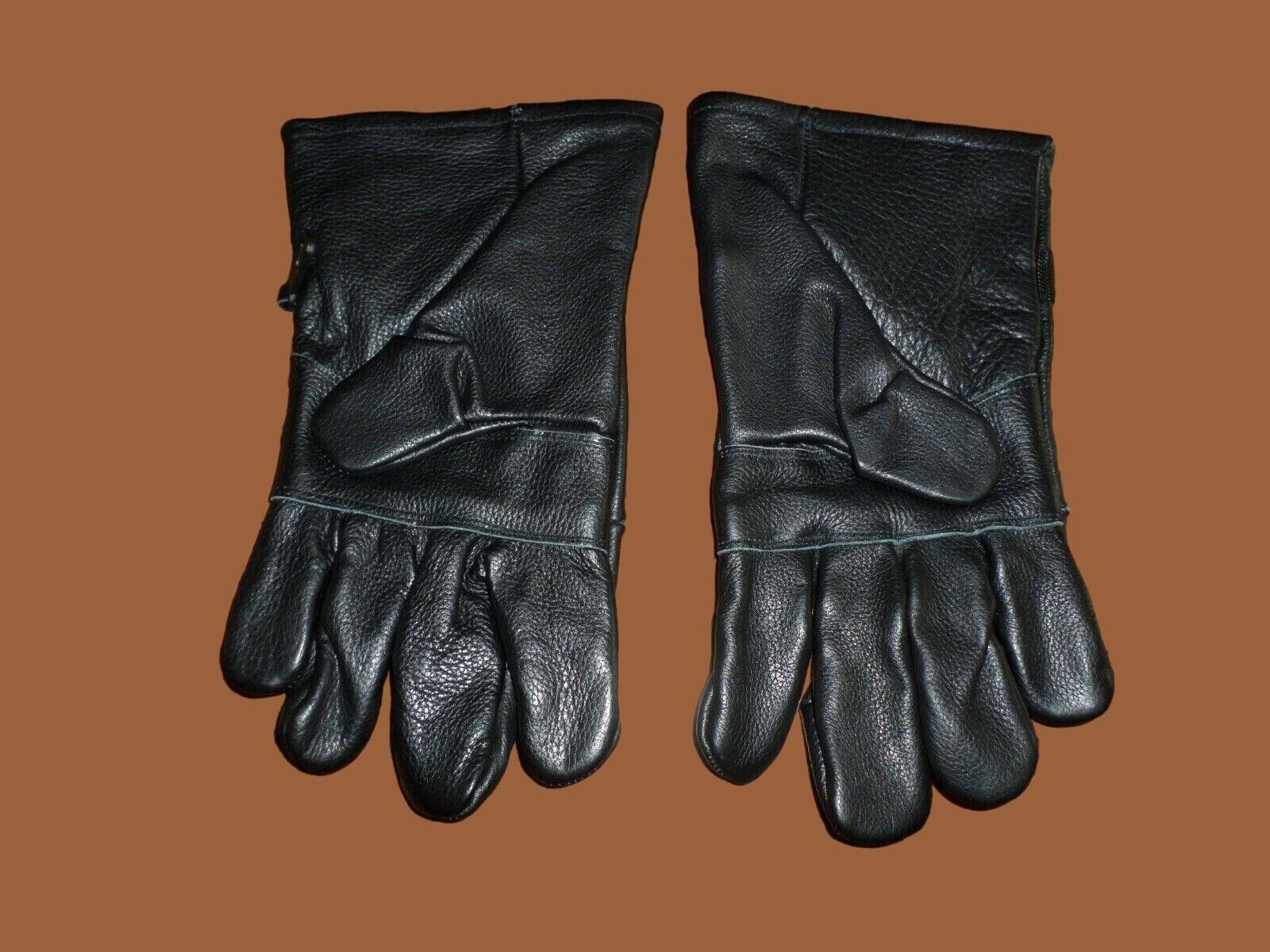 2 Pack Military Issue D3-A Leather Gloves, Used