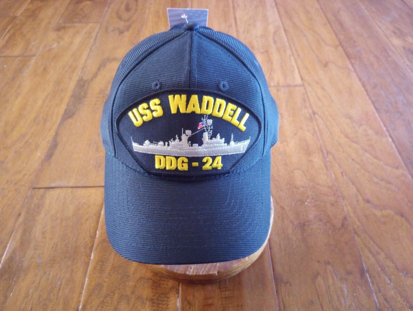 USS WADDELL DDG-24 NAVY SHIP HAT U.S MILITARY OFFICIAL BALL CAP U.S.A  MADE