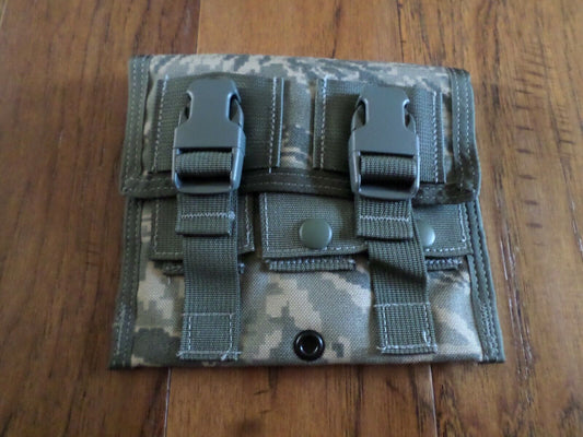 U.S MILITARY ISSUE M-203 MOLLE II UTILITY MAGAZINE POUCH ACU CAMOUFLAGE
