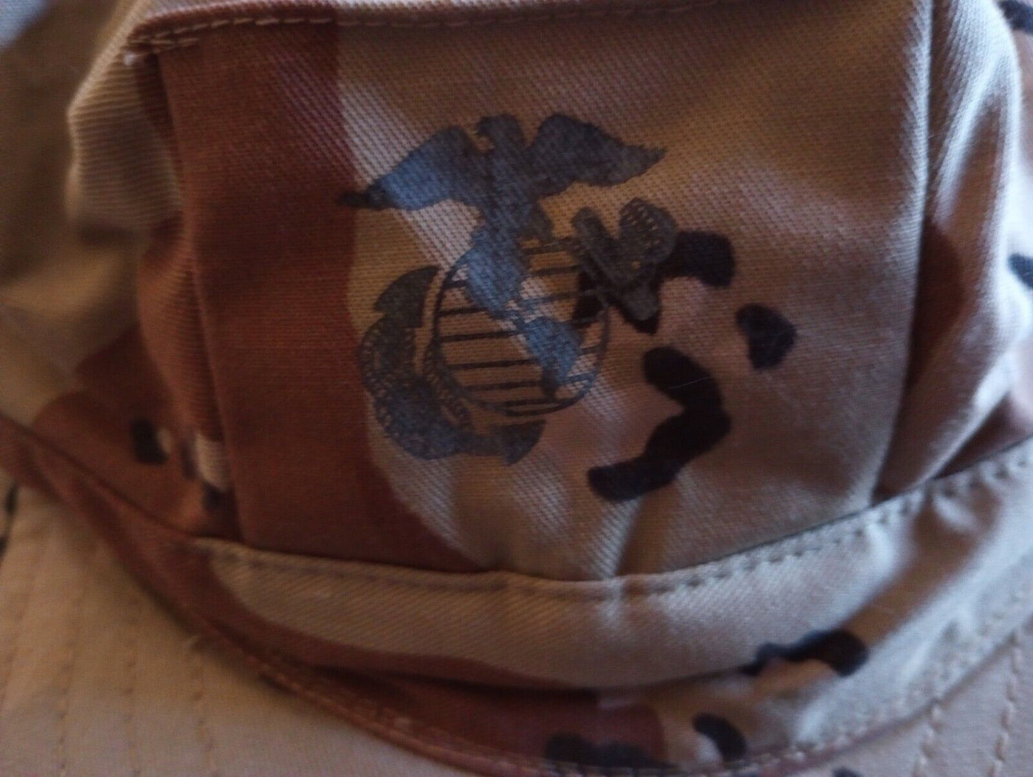 MARINE CORPS ISSUE UTILITY HAT U.S.M.C DIGITAL DESERT CAP SIZE X-LARGE 7 3/4