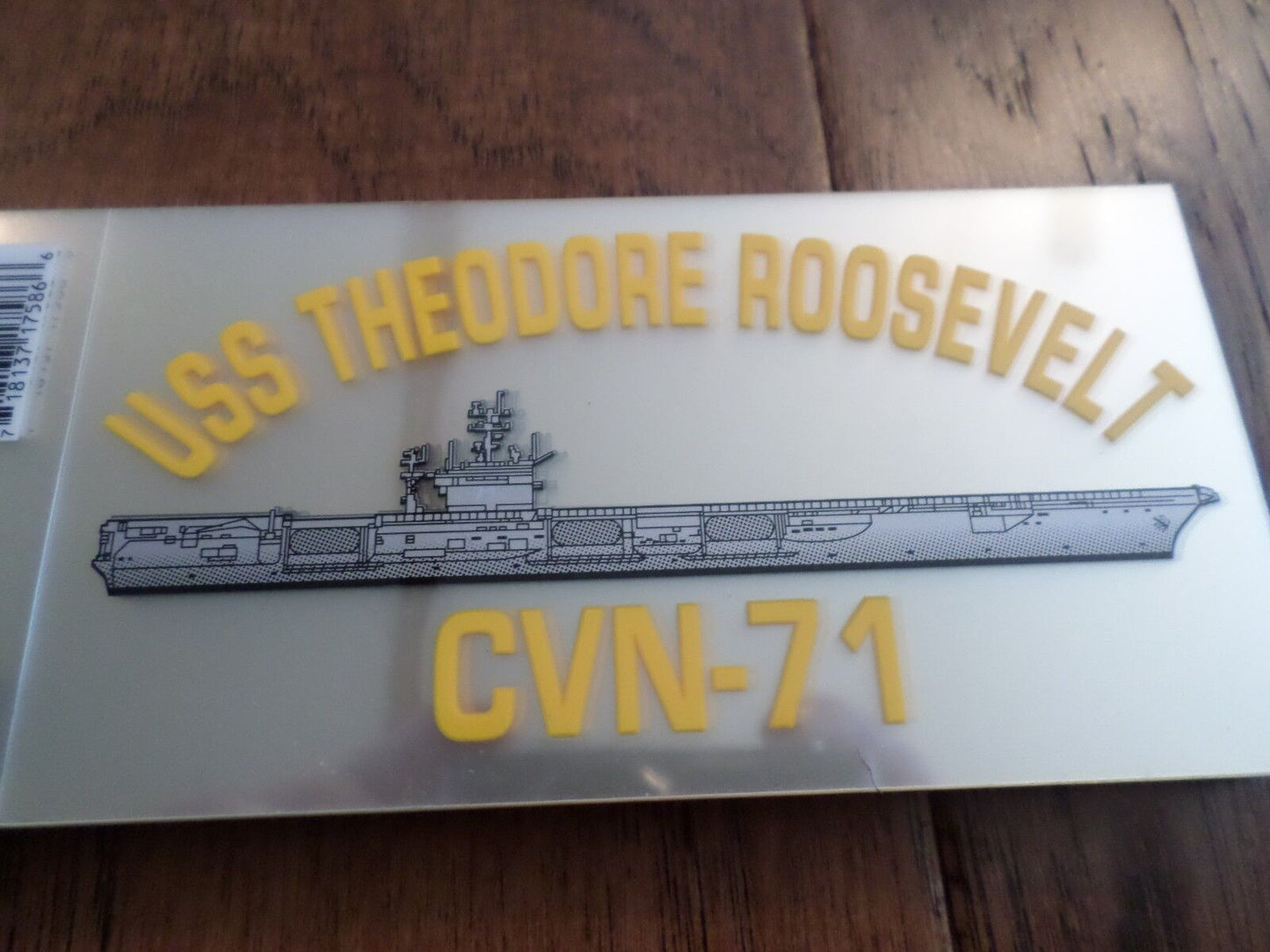 U.S MILITARY NAVY USS THEODORE ROOSEVELT CVN-71 WINDOW DECAL BUMPER STICKER