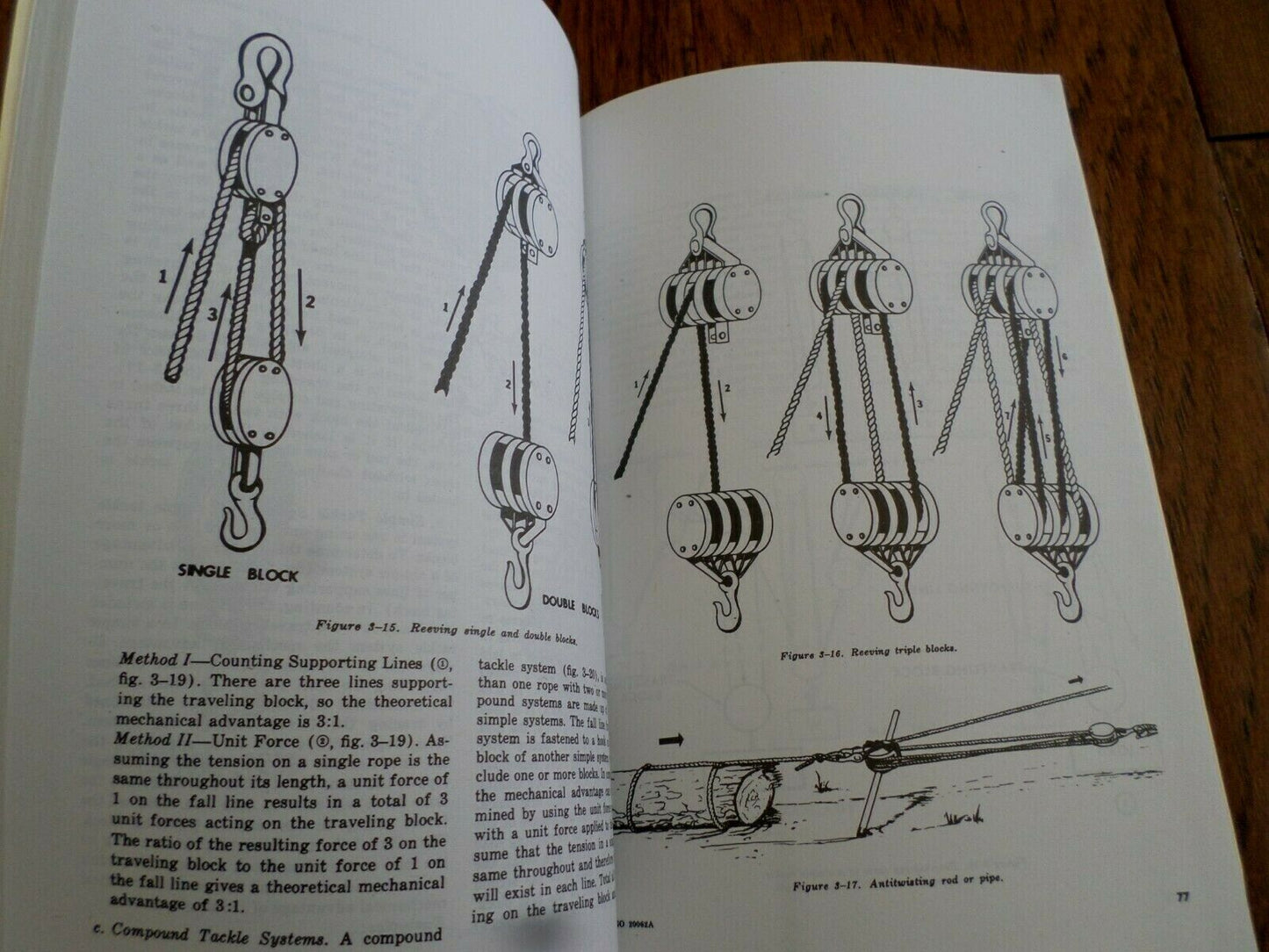 U.S ARMY RIGGING HANDBOOK ROPES KNOTS & SPLICES HEAVY LOADS GUIDE BOOK TM 5-725