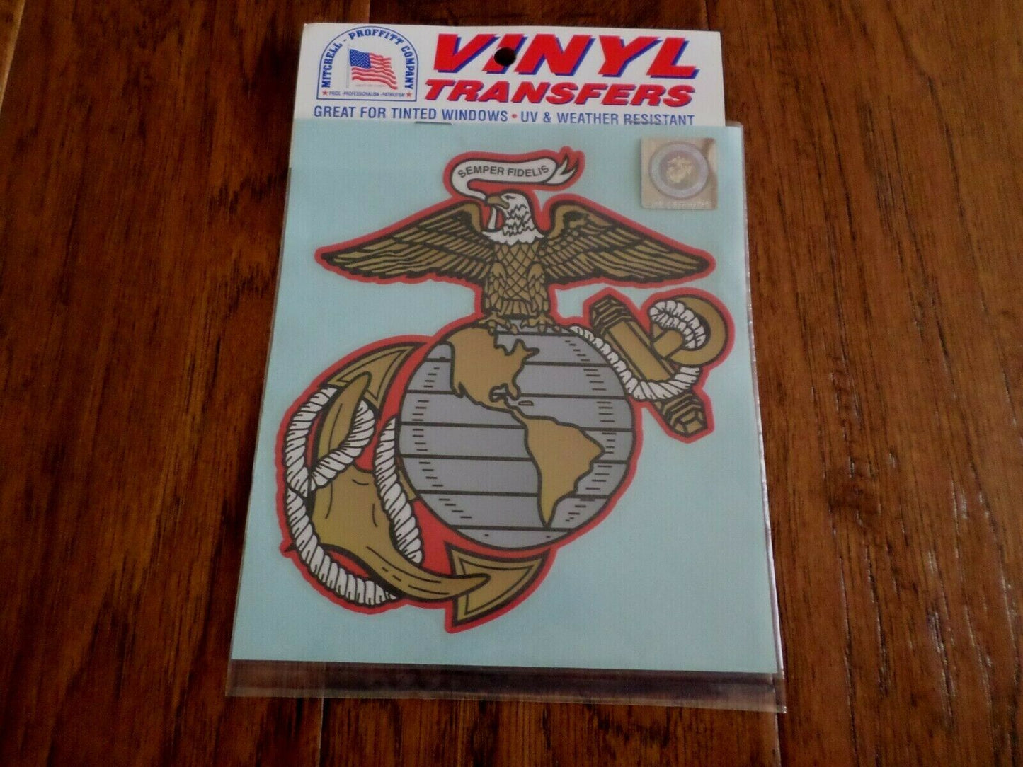 U.S MARINE CORPS EGA LARGE WINDOW DECAL STICKER VINYL TRANSFER 5 3/4" X 6 1/4"