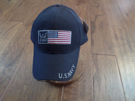 U.S.MILITARY NAVY HAT U.S AMERICAN FLAG UNITED STATES FLAG EMBROIDERED BALL CAP