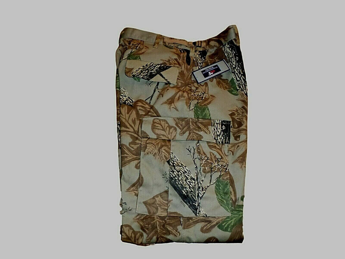 TOTAL CAMOUFLAGE HUNTING BDU PANTS 6 POCKET FATIGUE TROUSERS PROPPER