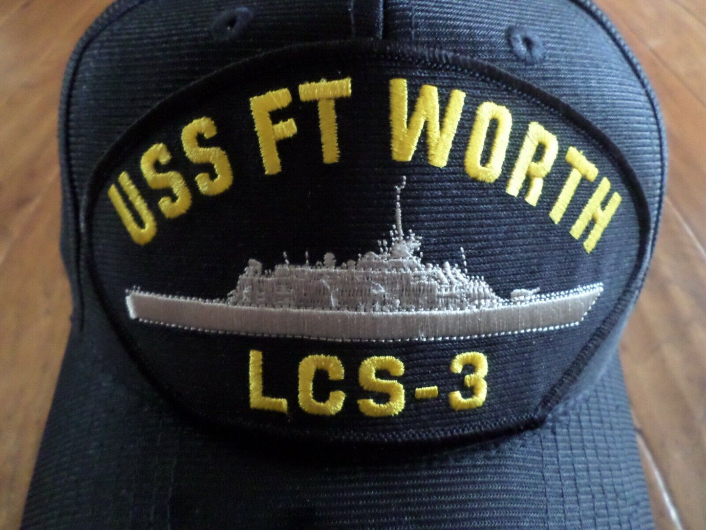 USS FT WORTH LCS-3 NAVY SHIP HAT U.S MILITARY OFFICIAL BALL CAP U.S.A MADE