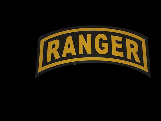 U.S MILITARY ARMY RANGER ROCKER WINDOW DECAL STICKER 6.25" X 3.25"