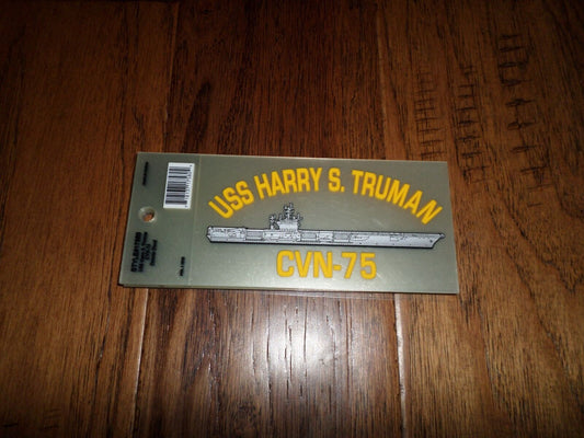 U.S MILITARY NAVY SHIP USS HARRY S. TRUMAN CVN-75 WINDOW DECAL BUMPER STICKER