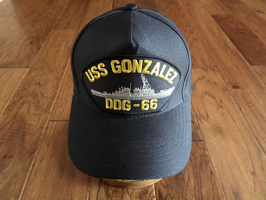 USS GONZALEZ DDG-66 NAVY SHIP HAT U.S MILITARY OFFICIAL BALL CAP U.S.A MADE