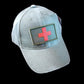 MEDIC RED CROSS MILITARY HAT OD GREEN MASH BASEBALL CAP H&L PATCH