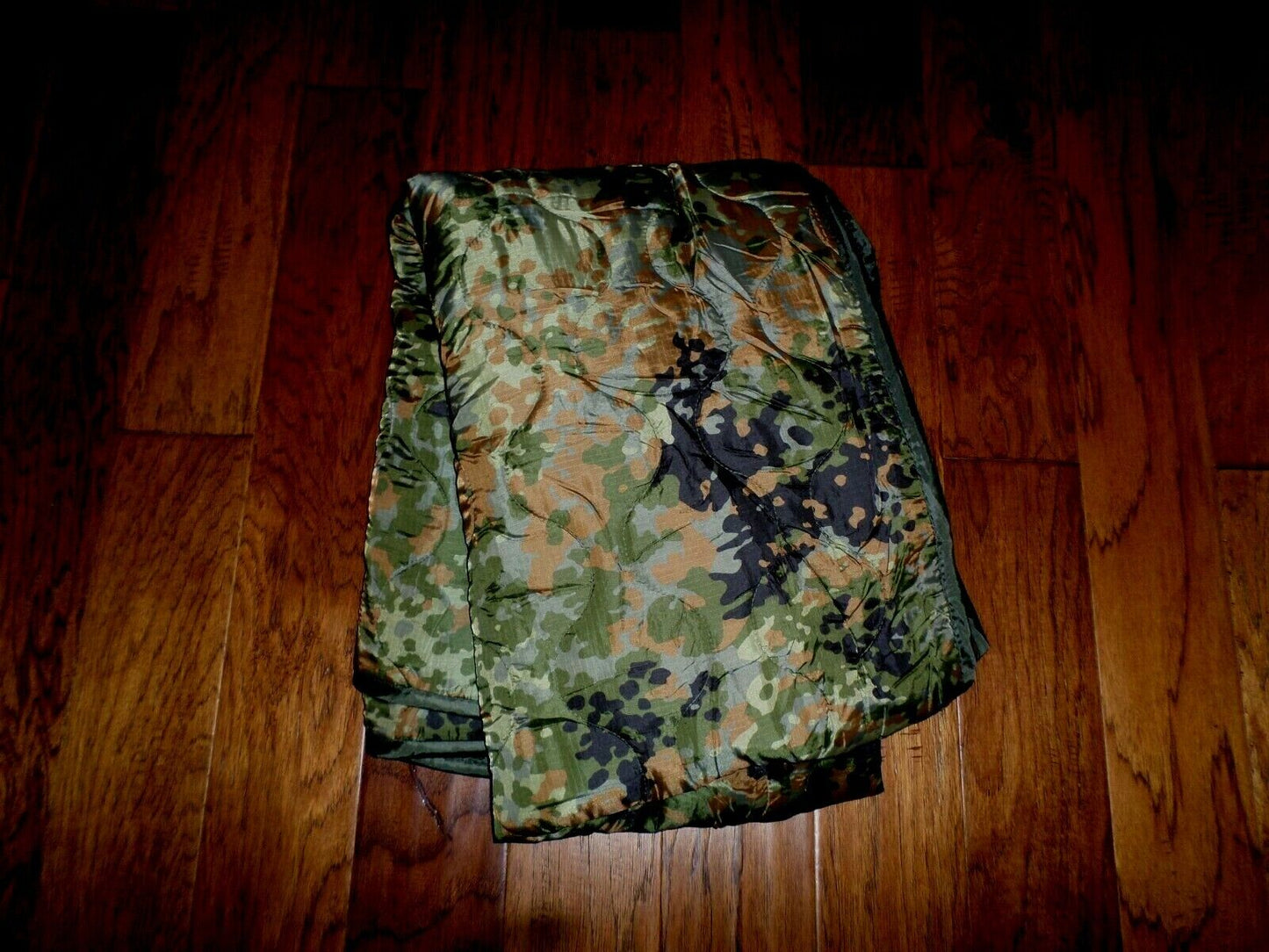 German Military style Poncho Liner Wet Cold Weather Flecktarn Camouflage Blanket