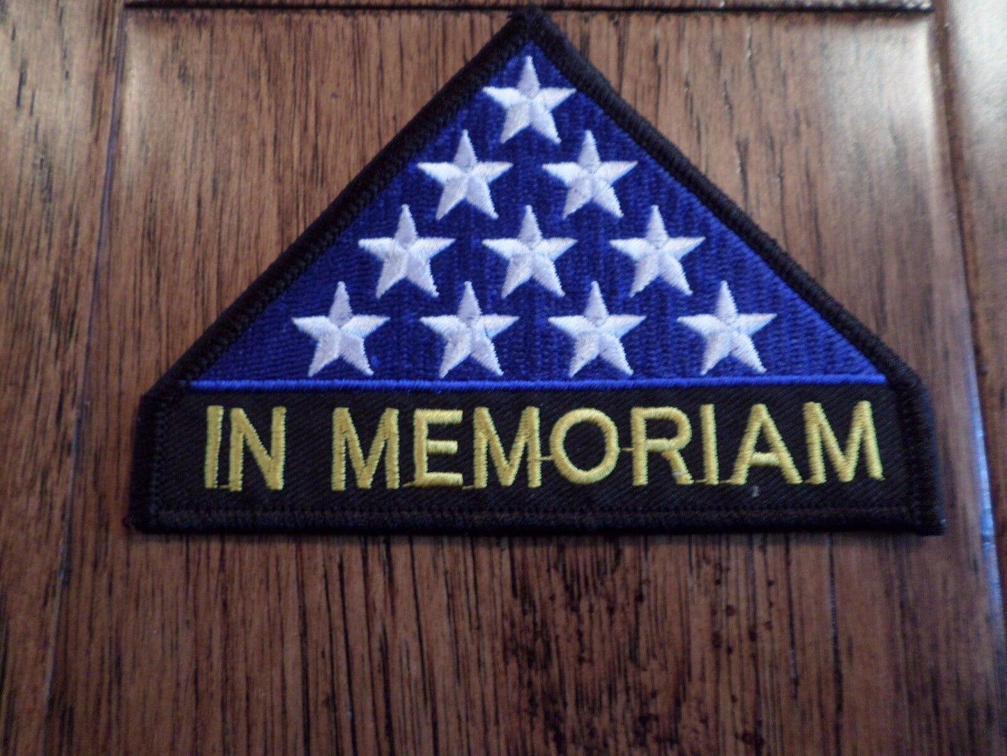 IN MEMORIAM HAT PATCH U.S MILITARY POLICE FIREMEN IN MEMORY PATCH