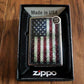 UNITED STATES FLAG ZIPPO LIGHTER INDUSTRIAL STREET CHROME U.S AMERICAN FLAG