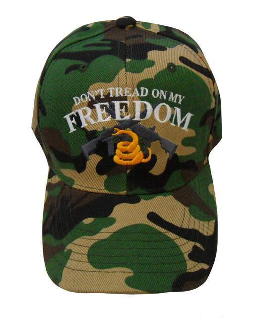 2nd AMENDMENT HAT DON'T TREAD ON MY FREEDOM CAP EMBROIDERED CAMOUFLAGE