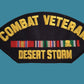 U.S MILITARY DESERT STORM COMBAT VETERAN HAT PATCH US MADE NEW IN BAGS