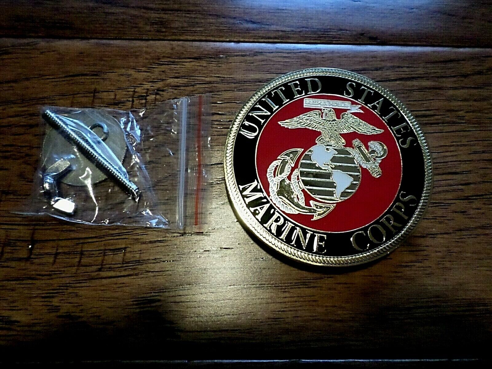 U.S. Marine Corps EGA Auto Grill Emblem – 3" Metal Medallion With Hardware, Officially Licensed