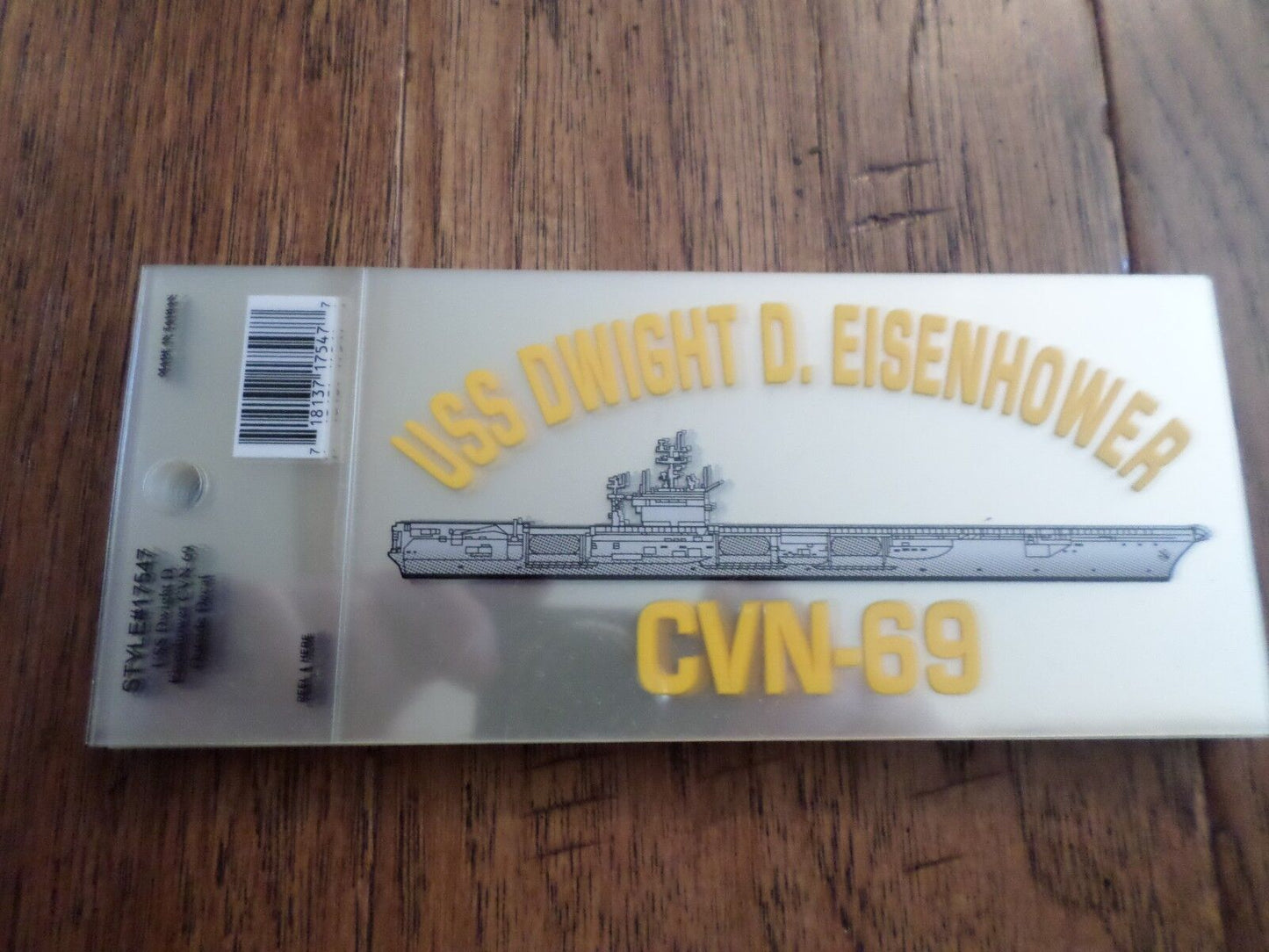 U.S MILITARY NAVY USS DWIGHT D. EISENHOWER CVN-69 WINDOW DECAL BUMPER STICKER