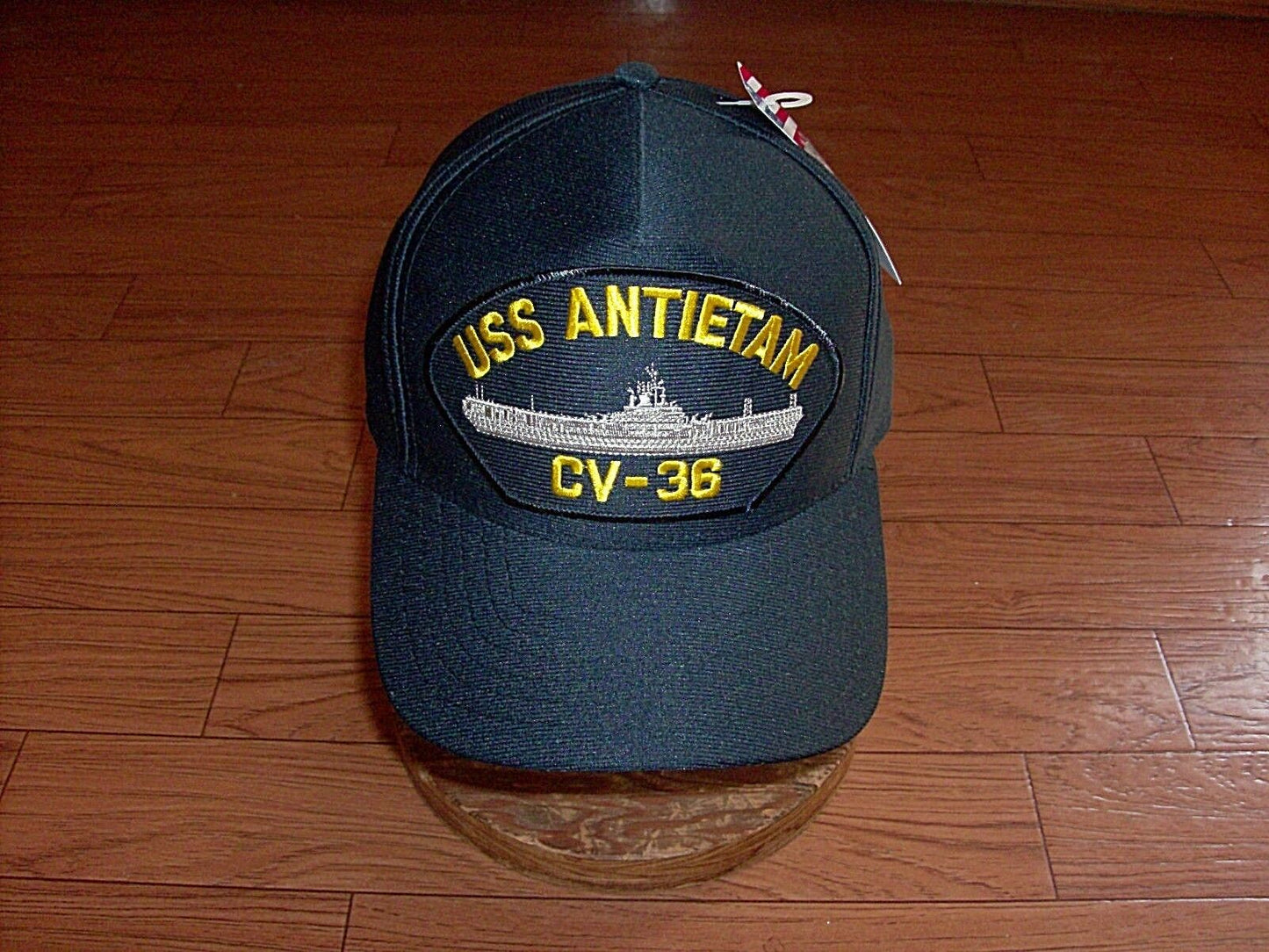 USS ANTIETAM CV-36 NAVY SHIP HAT OFFICIAL U.S MILITARY BALL CAP U.S.A  MADE