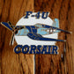 U.S MILITARY F-4U CORSAIR FIGHTER PLANE HAT PIN BADGE U.S AIR FORCE DOUBLE POST