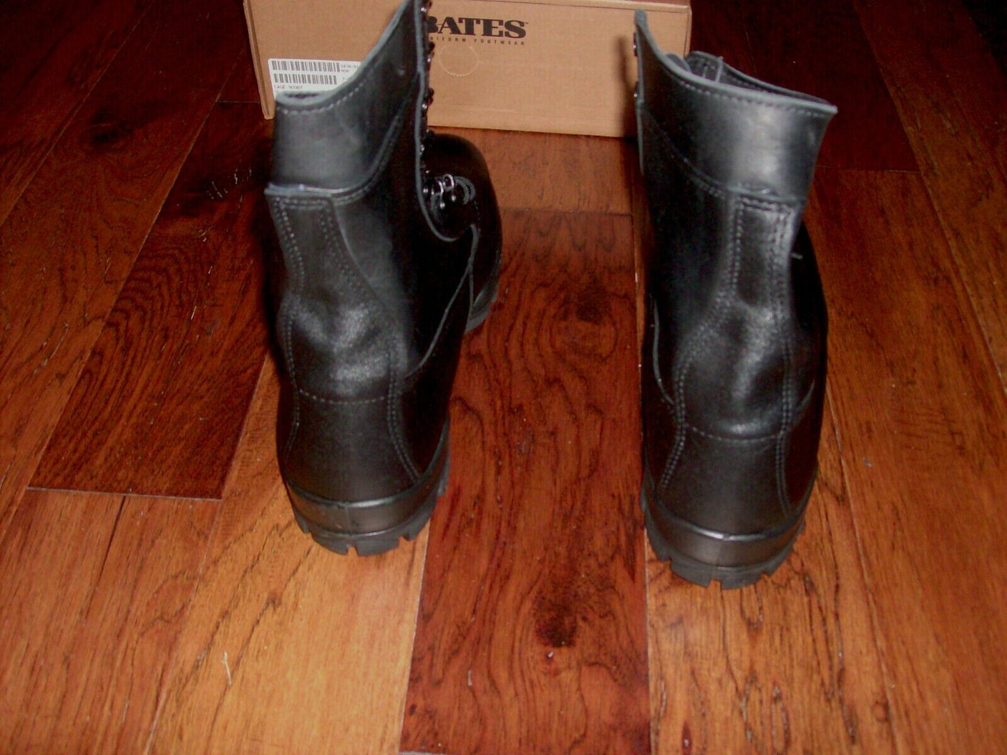 NEW U.S MILITARY STEEL TOE BLACK LEATHER COMBAT BOOTS BATES SIZE 15 MEDIUM WIDTH