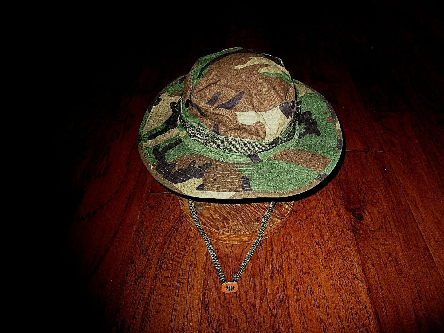 U.S MILITARY STYLE HOT WEATHER BOONIE HAT WOODLAND CAMOUFLAGE RIP-STOP LARGE