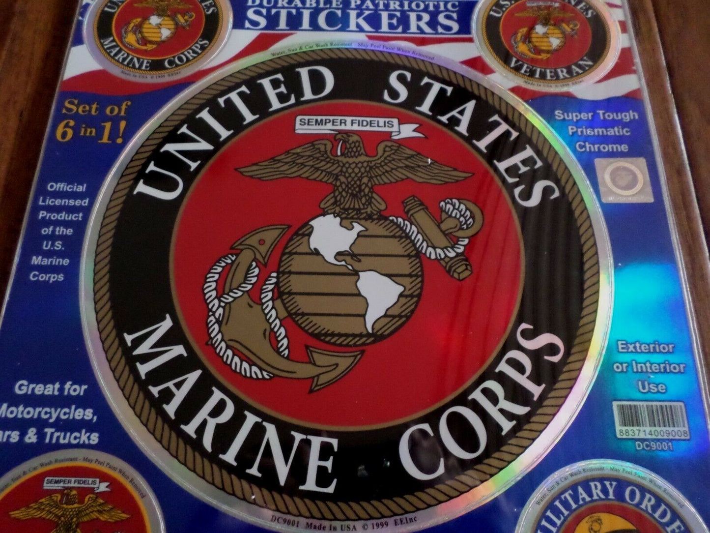 U.S MILITARY MARINE CORPS EGA OVERSIZED LARGE WINDOW DECAL STICKER 6 DECAL SET