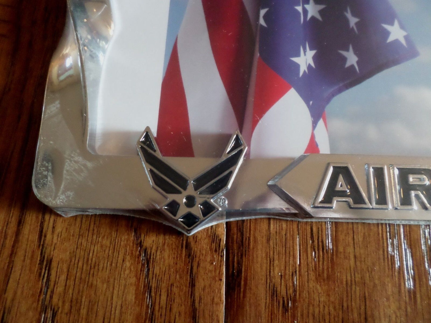 U.S AIR FORCE HEAVY DUTY 3D METAL LICENSE PLATE FRAME