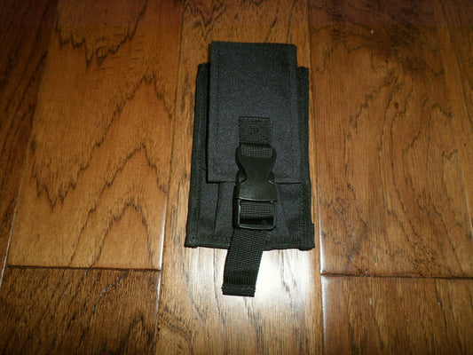 9MM TACTICAL DUAL MAG CLIP POUCH 9 MM QUICK RELEASE BLACK NYLON