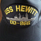 USS HEWITT DD-966 NAVY SHIP HAT U.S MILITARY OFFICIAL BALL CAP U.S.A MADE