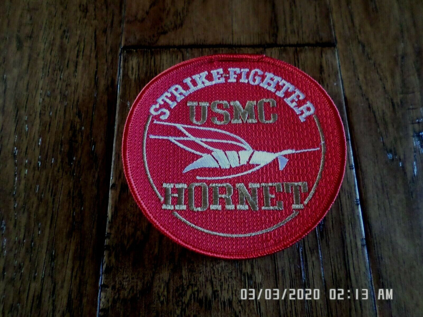 USMC HORNET STRIKE FIGHTER PATCH U.S MARINE CORPS F/A 18 HORNET