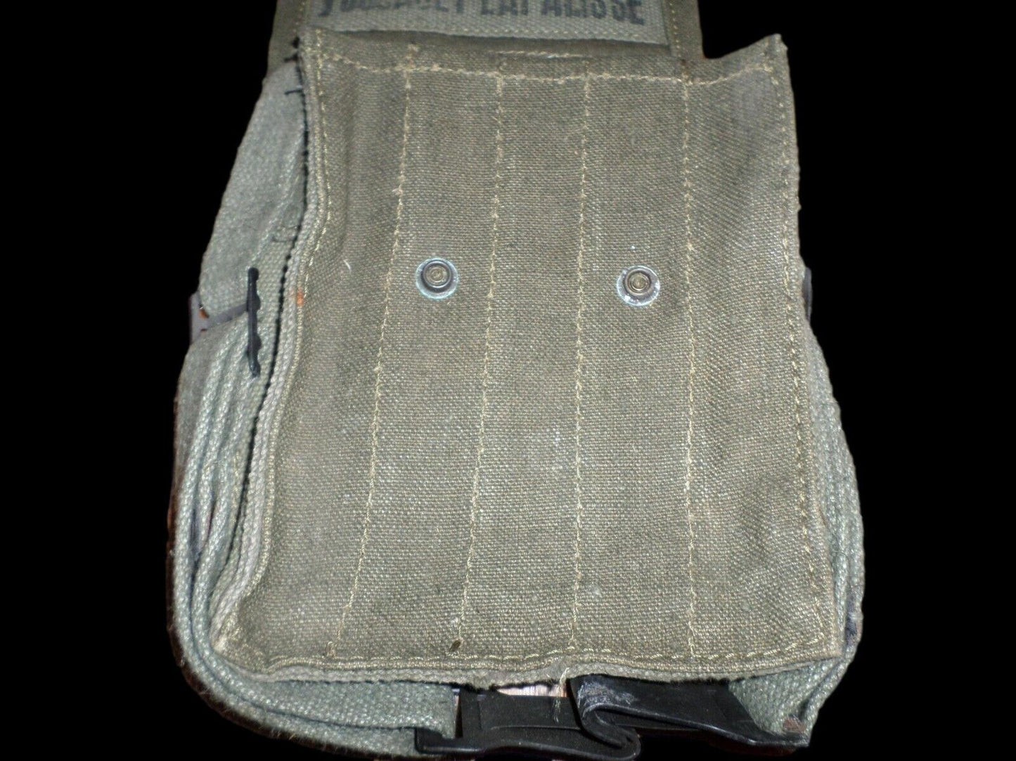 French military mat rifle magazine pouch 5 cell ammo shoulder bag genuine