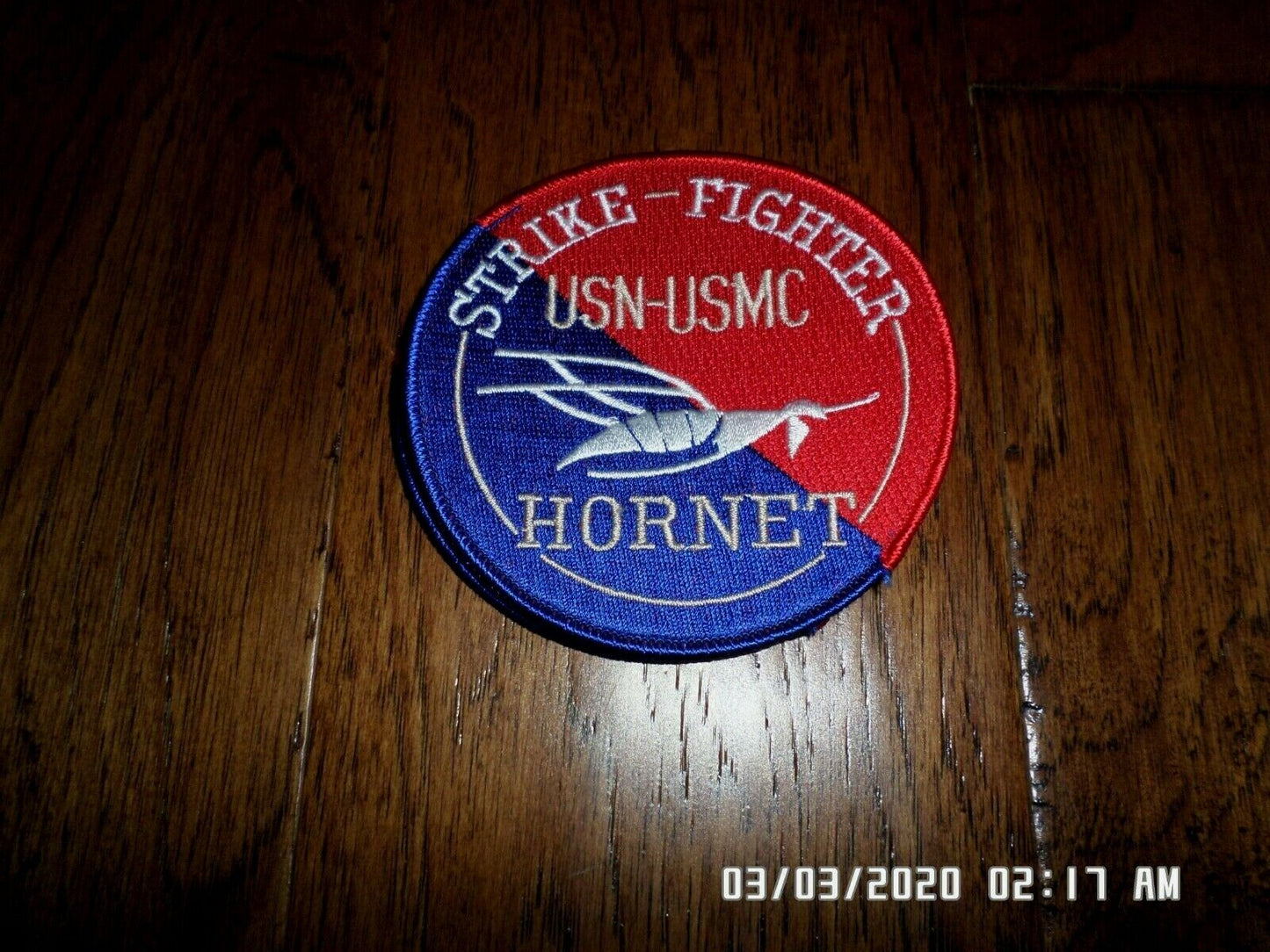USN-USMC HORNET STRIKE FIGHTER PATCH U.S NAVY U.S MARINE CORPS F/A 18 HORNET