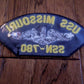 U.S NAVY SHIP HAT PATCH.USS MISSOURI SSN-780 NAVY SUBMARINE PATCH