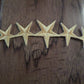 U.S MILITARY OR POLICE EMBROIDERED GOLD FIVE STARS FRETTING IRON ON PATCH