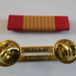 VIETNAM GALLANTRY CROSS RIBBON WITH BRASS RIBBON HOLDER U.S MILITARY VETERAN