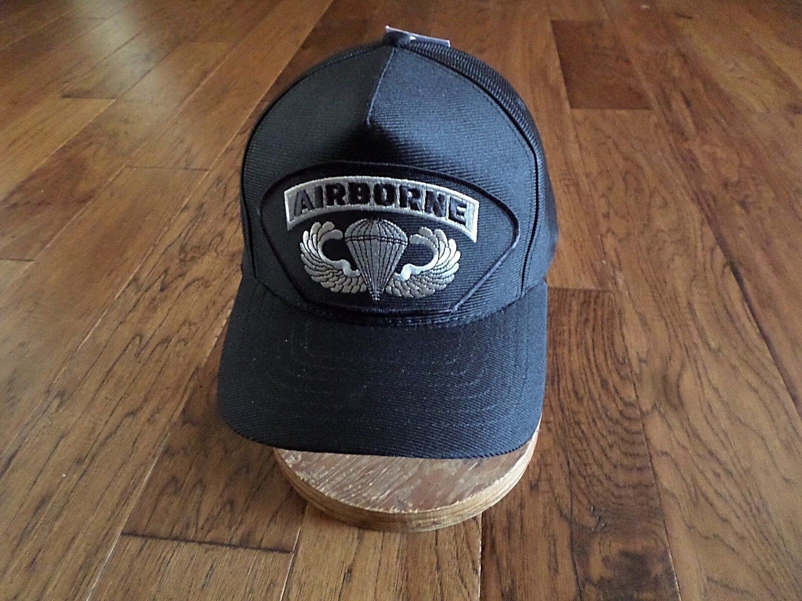 Eagle Crest 82nd Airborne Hat / U.S. Army Black Baseball Cap One Size Made  USA