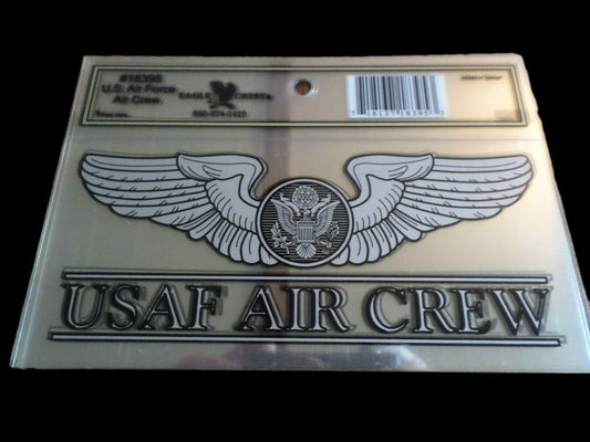 U.S AIR FORCE AIR CREW WINDOW DECAL BUMPER STICKER OFFICIAL AIR FORCE PRODUCT