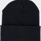 BLACK BEANIE WATCH CAP COLD WEATHER KNIT HAT USA MADE