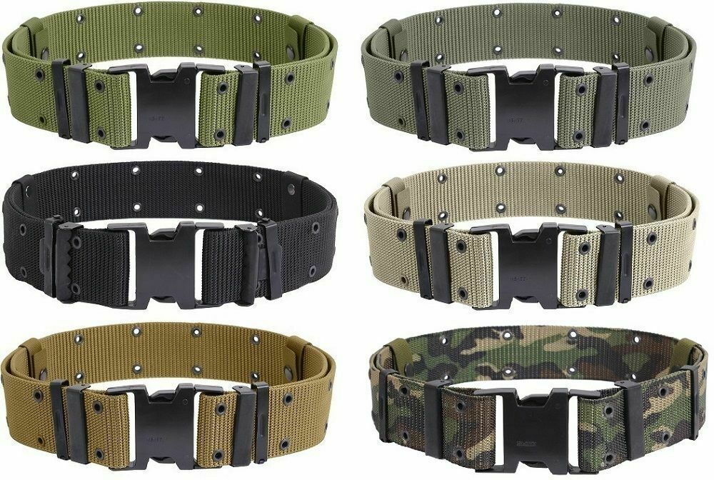 Military style combat tactical pistol belt quick release buckle X- large nylon