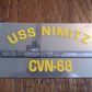 U.S NAVY USS  NIMITZ CVN-68  WINDOW DECAL BUMPER STICKER OFFICIAL NAVY PRODUCT