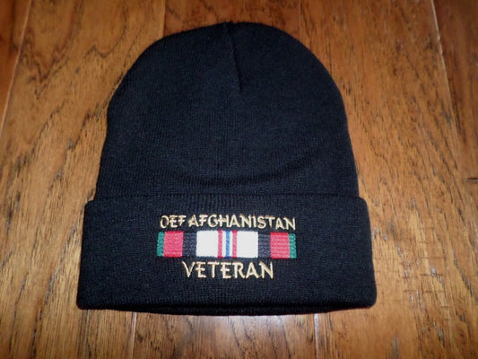 MILITARY STYLE WATCH CAP OEF AFGHANISTAN VETERAN 2PLY COLD WEATHER BEANIE